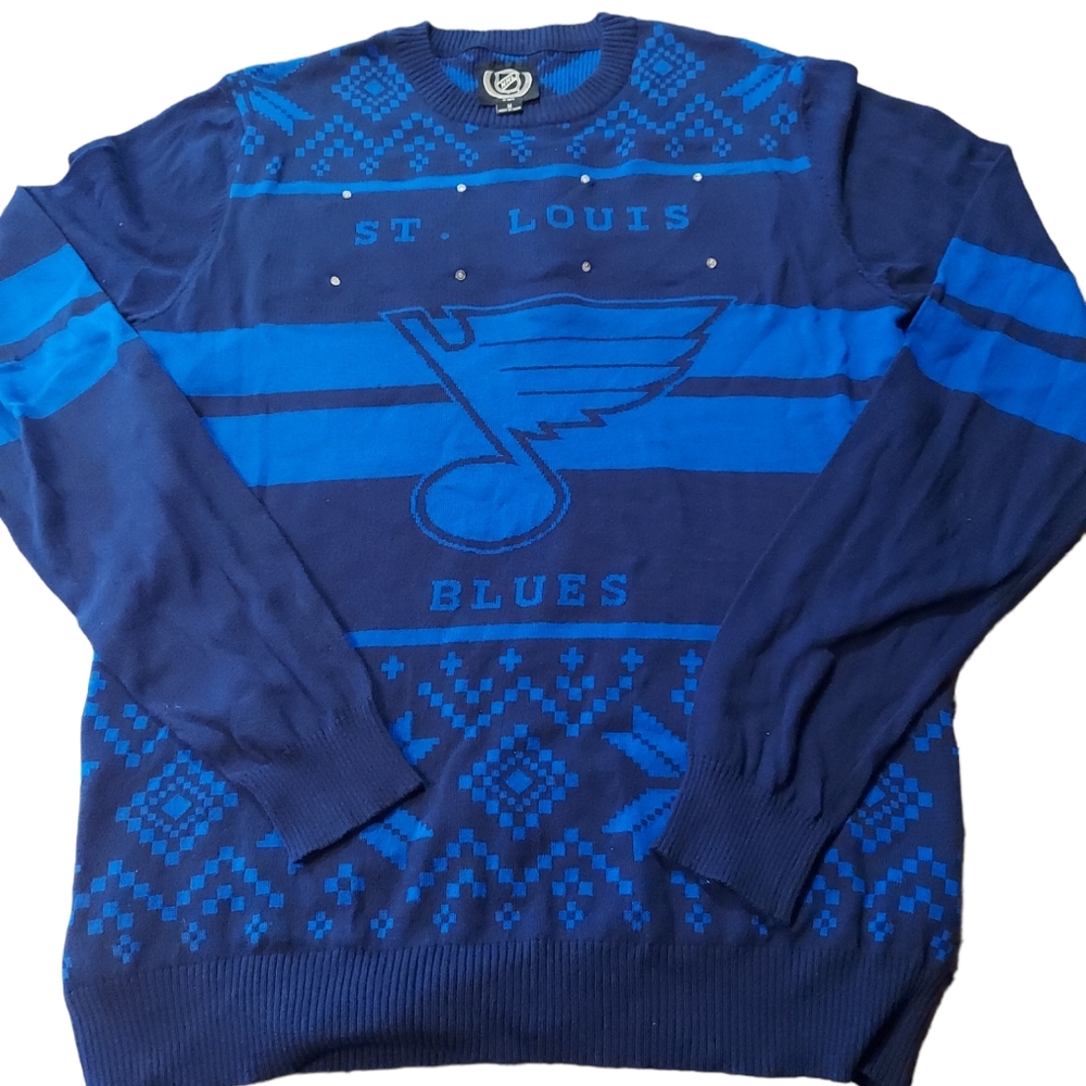 St Louis Blues NHL lighted sweater officially licensed